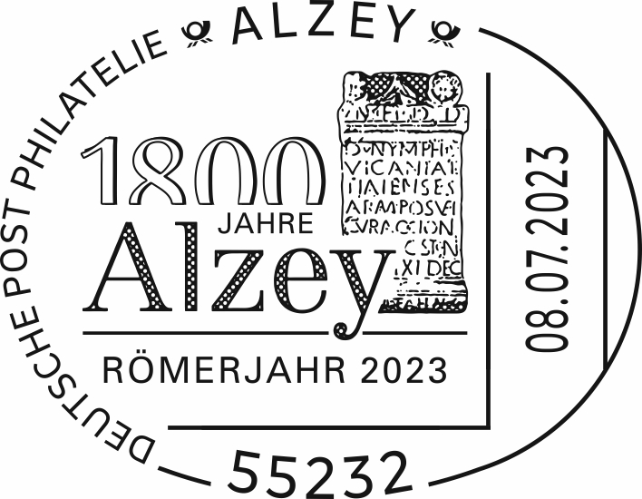 Sonderstempel der deutschen Post beim Römerfest