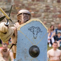 Gladiator im Kampf