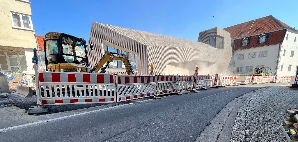 Die Baustelle in der Hospitalstraße
