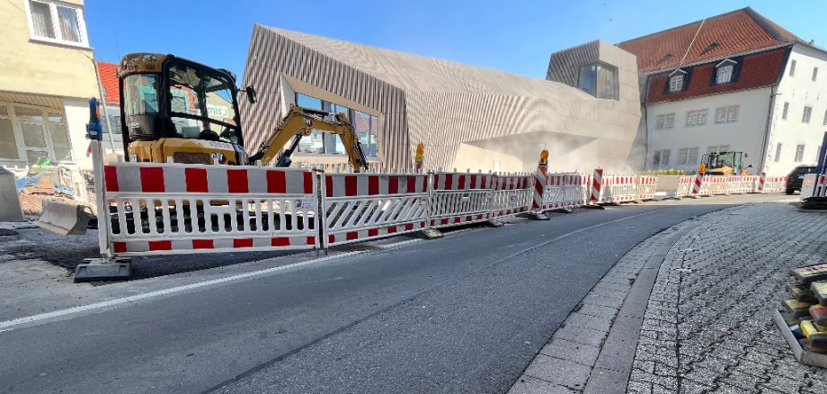 Die Baustelle in der Hospitalstraße