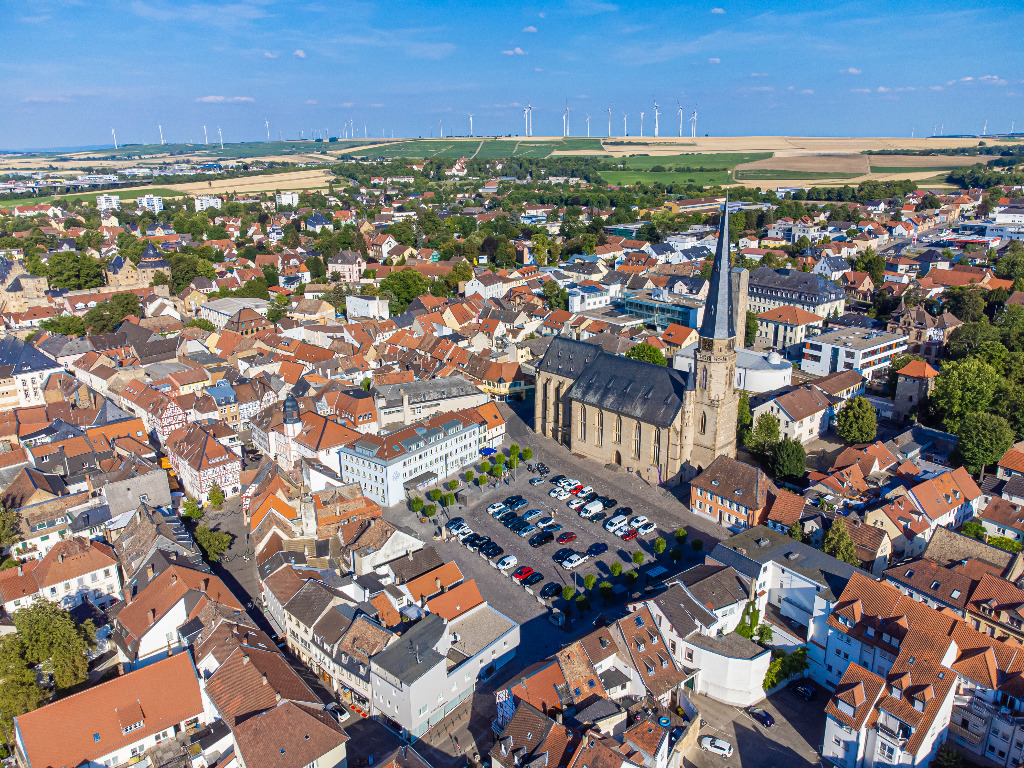 Alzey aus der Vogelperspektive