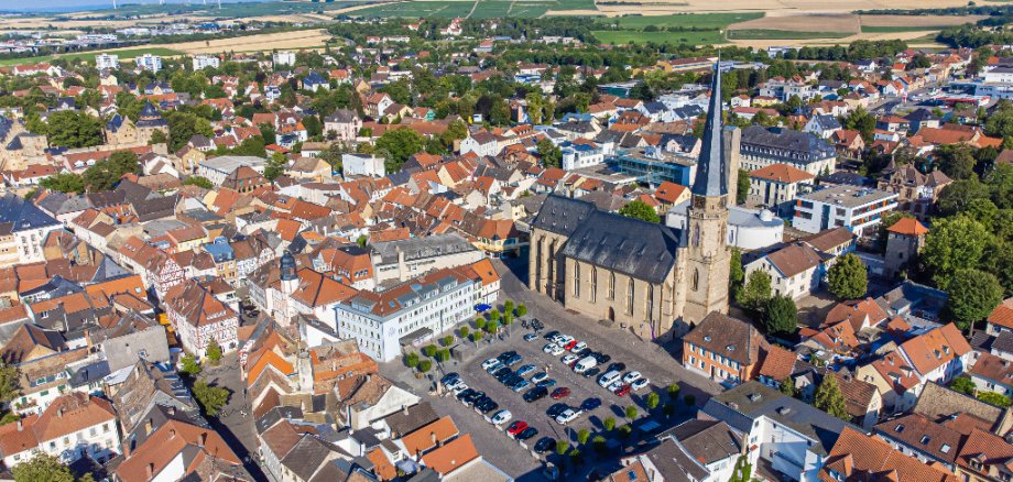 Alzey aus der Vogelperspektive