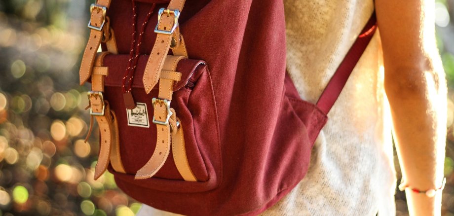 roter Rucksack