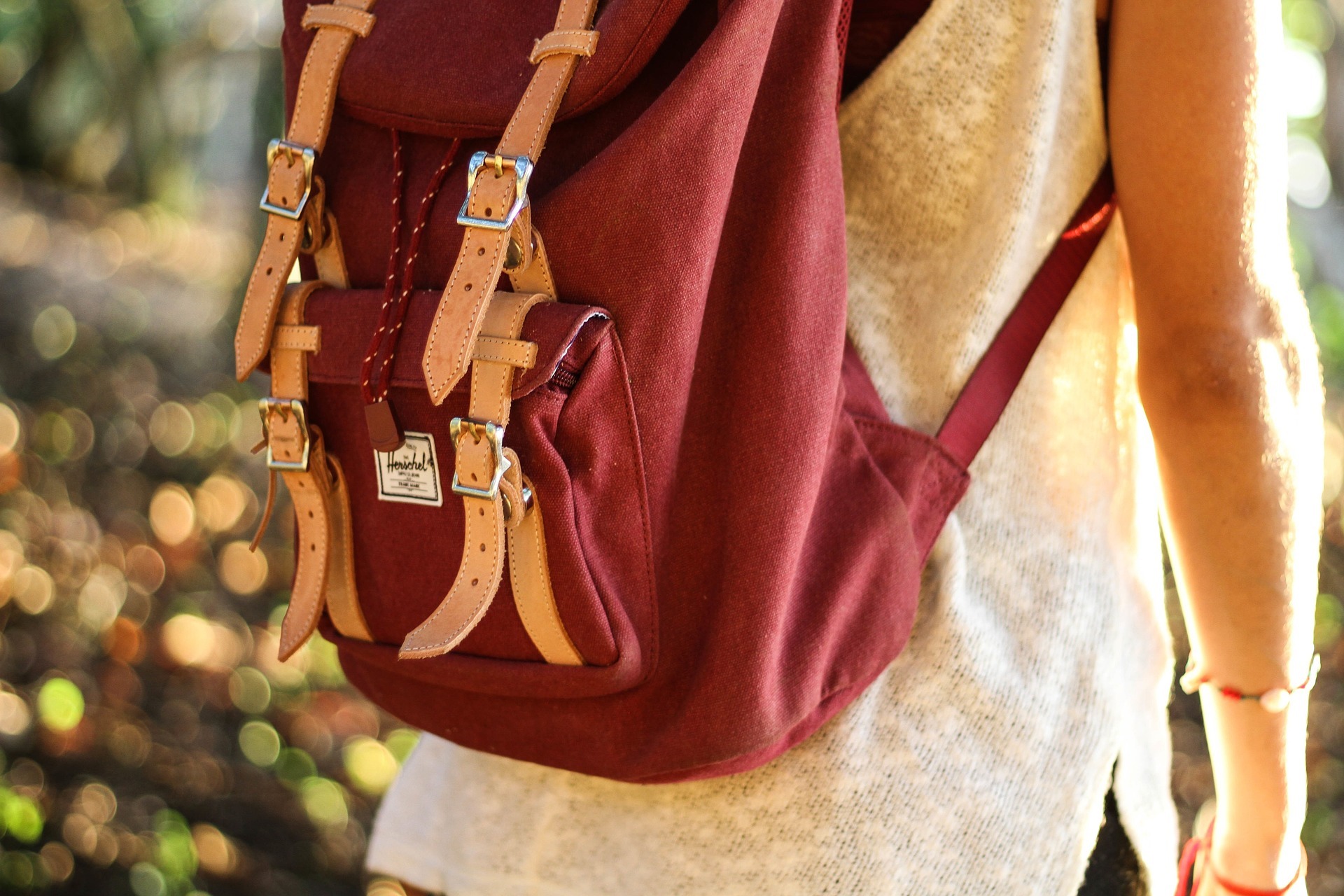 roter Rucksack