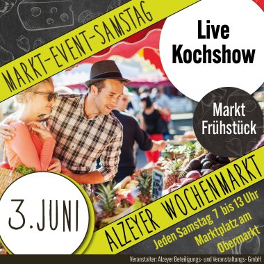 Plakat zum Wochenmarkt