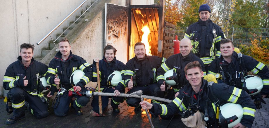 Immer da, wenn es brenzlig wird: Die Atemschutzgeräteträger bei der Freiwilligen Feuerwehr Alzey.