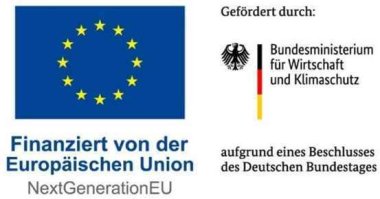 Logos der EU und des Bundesministeriums für Wirtschaft und Klimaschutz