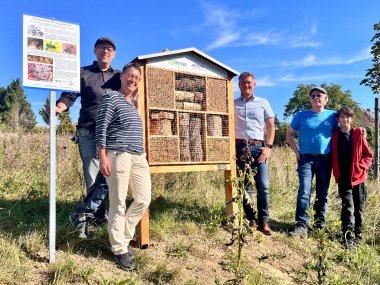 Ein Bienenhotel