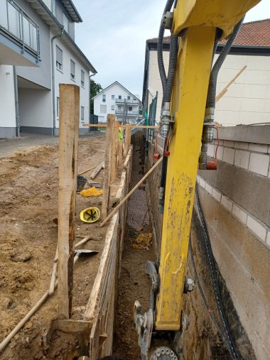 Bauarbeiten an der Turnhalle der Albert Schweitzer Schule