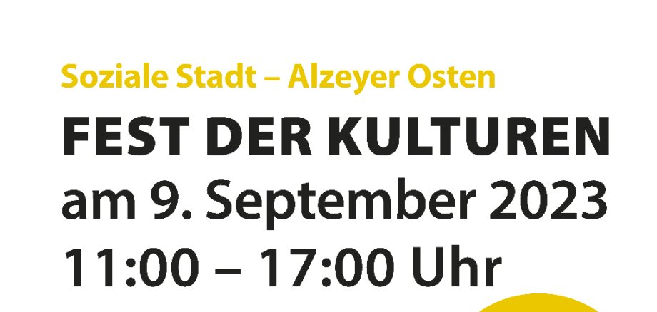 Flyer zum fest der kulturen