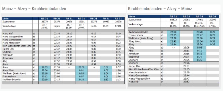 Vlexx fahrplan