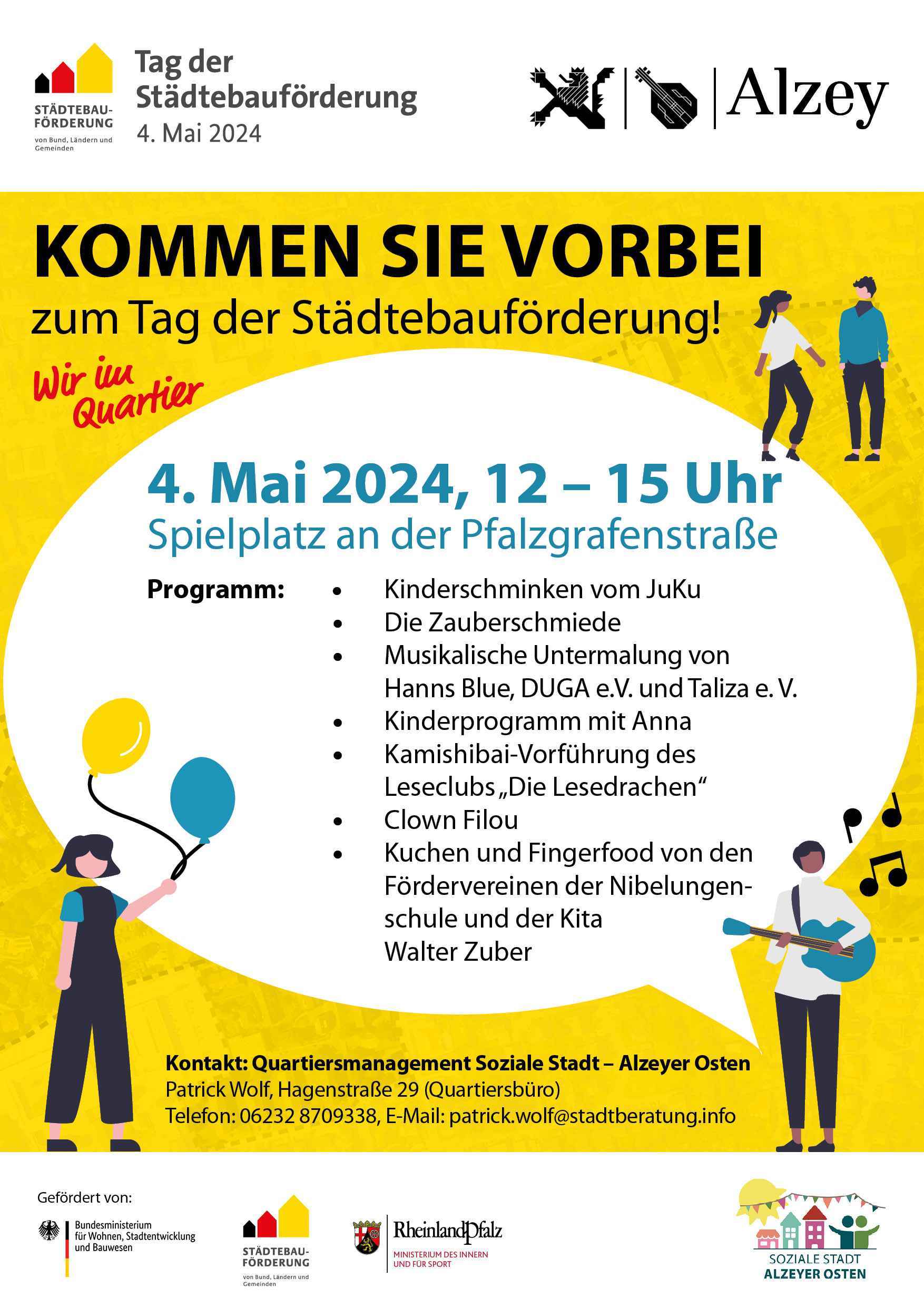 Plakat zur Städtebauförderung am 04. Mai 2024