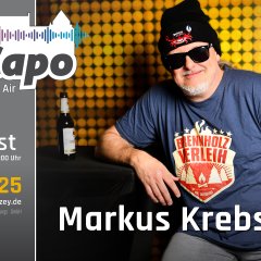 Plakat für den Künstler Markus Krebs