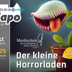Plakat für die Aufführung des Musicals "Der kleine Horrorladen"