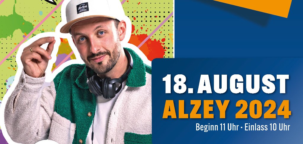 Kinderstar Nilsen lädt zum Mitsingen, Tanzen und Feiern in den Alzeyer Schlosshof ein. 