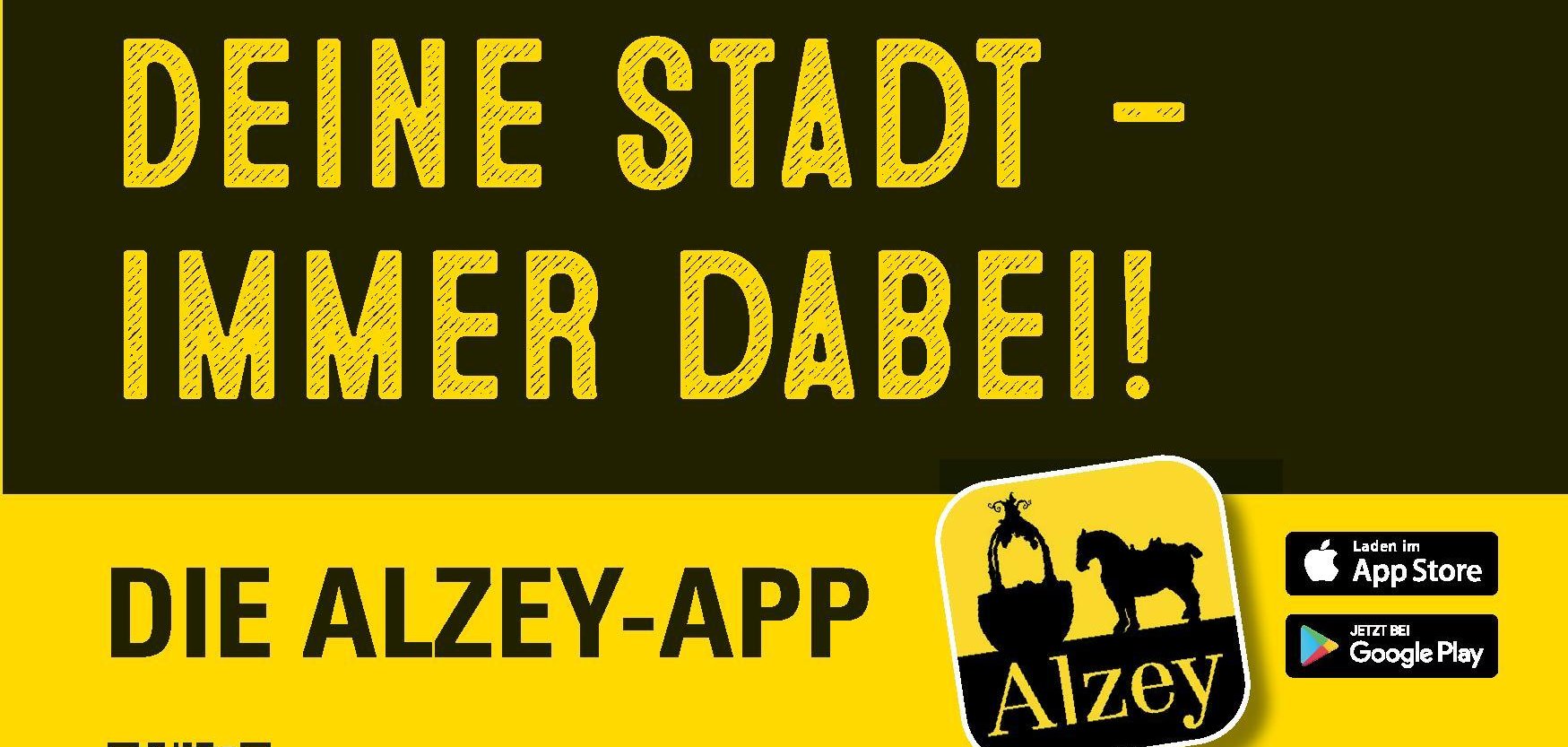 Flyer zur Alzey-App