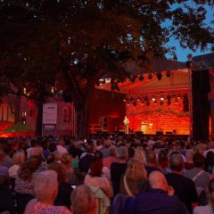DaCapo Konzert am Abend, Sicht vom Publikum auf die Bühne