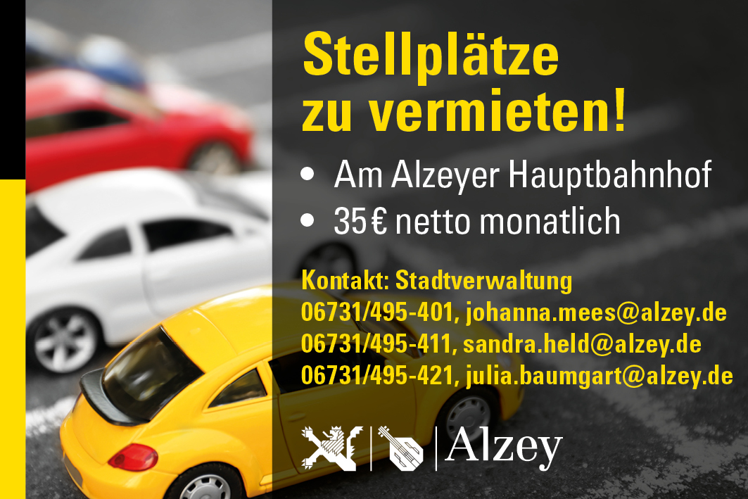 Stellplatz, Bahnhof Alzey zu vermieten. 35 Euro, im Monat.