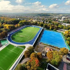 Luftaufnahme der Wartbergstation Alzey