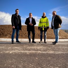 Ein echter Meilenstein: Mit der Fertigstellung des Kreisverkehrs bei Schafhausen ist das IG Ost verkehrstechnisch gut aufgestellt.