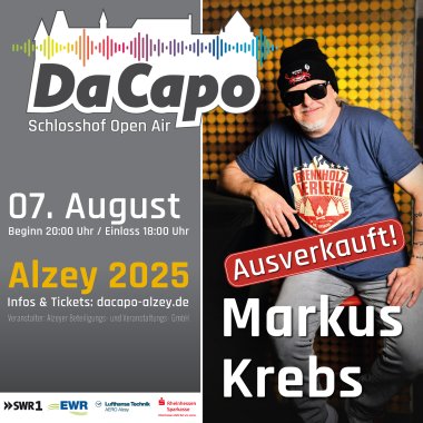 DaCapo Open Air 07 August ausverkauft Flyer.