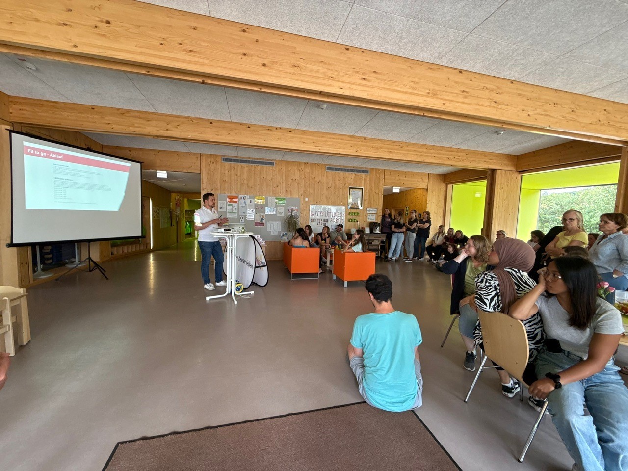 Präsentation, für einige Personen.