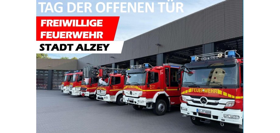 Feuerwehr Alzey Flyer,n Tag der offenen Tür.