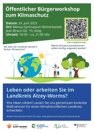 Öffentlicher Bürgerworkshop Plakat
