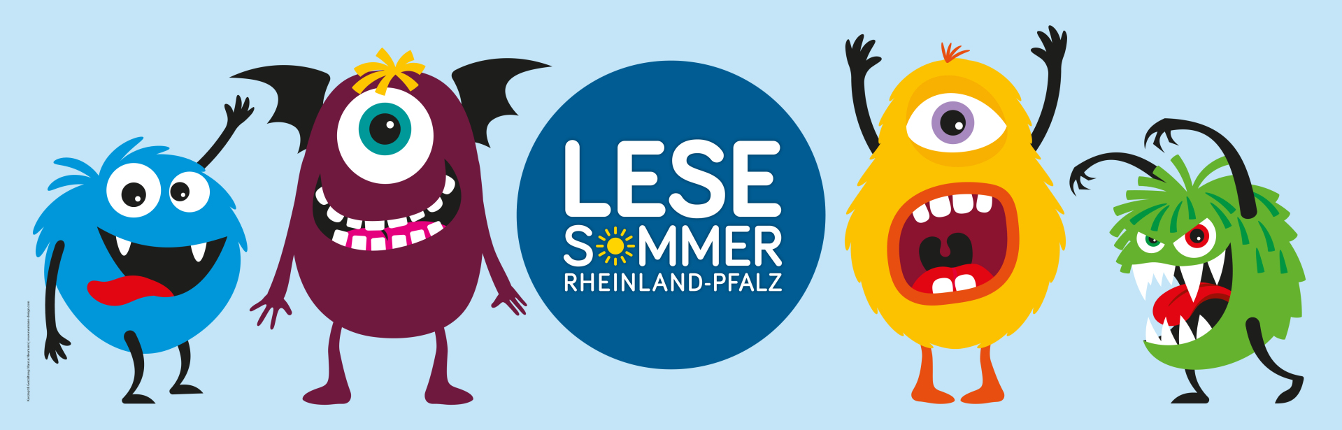 Plakat für Lesesommer Rheinland-Pfalz