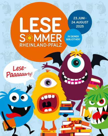 Plakat für Lesesommer Rheinland-Pfalz