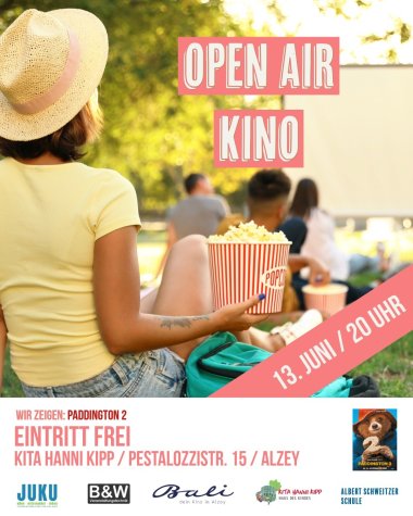 Flyer für das Open Air Kino JUKU