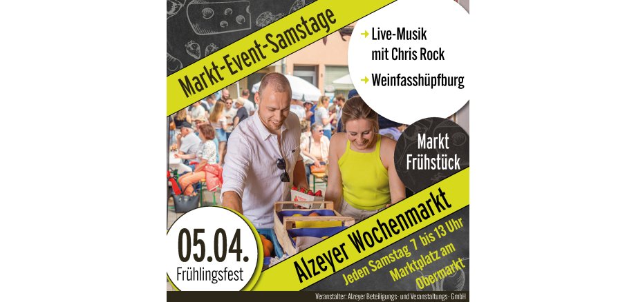 Flyer Markt-Event-Samstag/Wochenmarkt