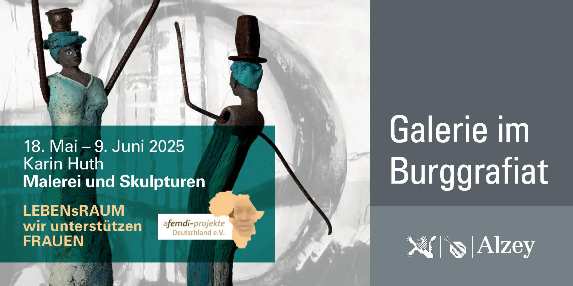 Flyer Ausstellung von afemdi-projekte im Burggrafiat