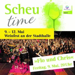 Plakat für Scheutime mit Flo und Chris