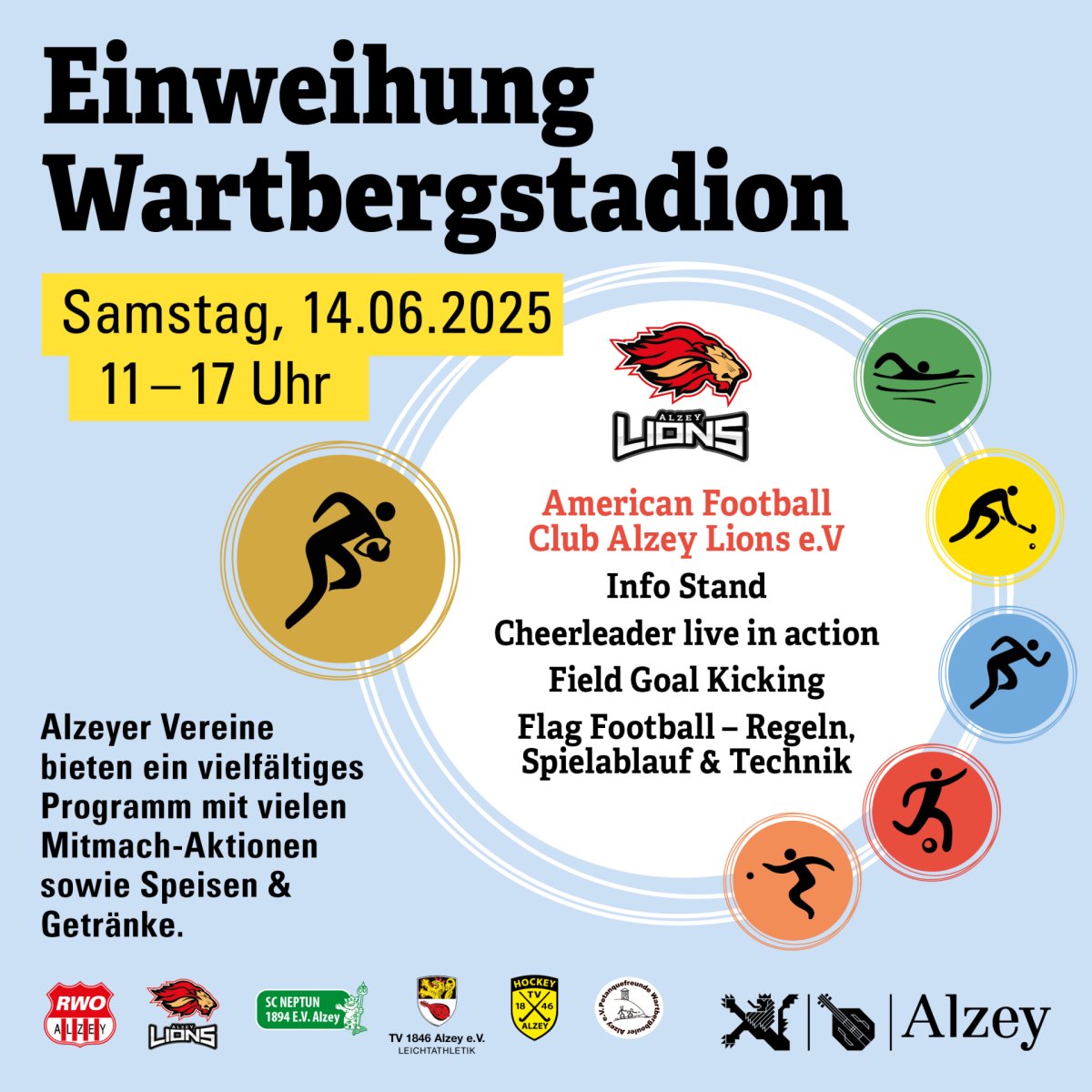 Plakat zur Einweihung des Wartbergstadions