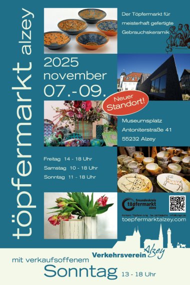 Flyer für den Töpfermarkt in Alzey