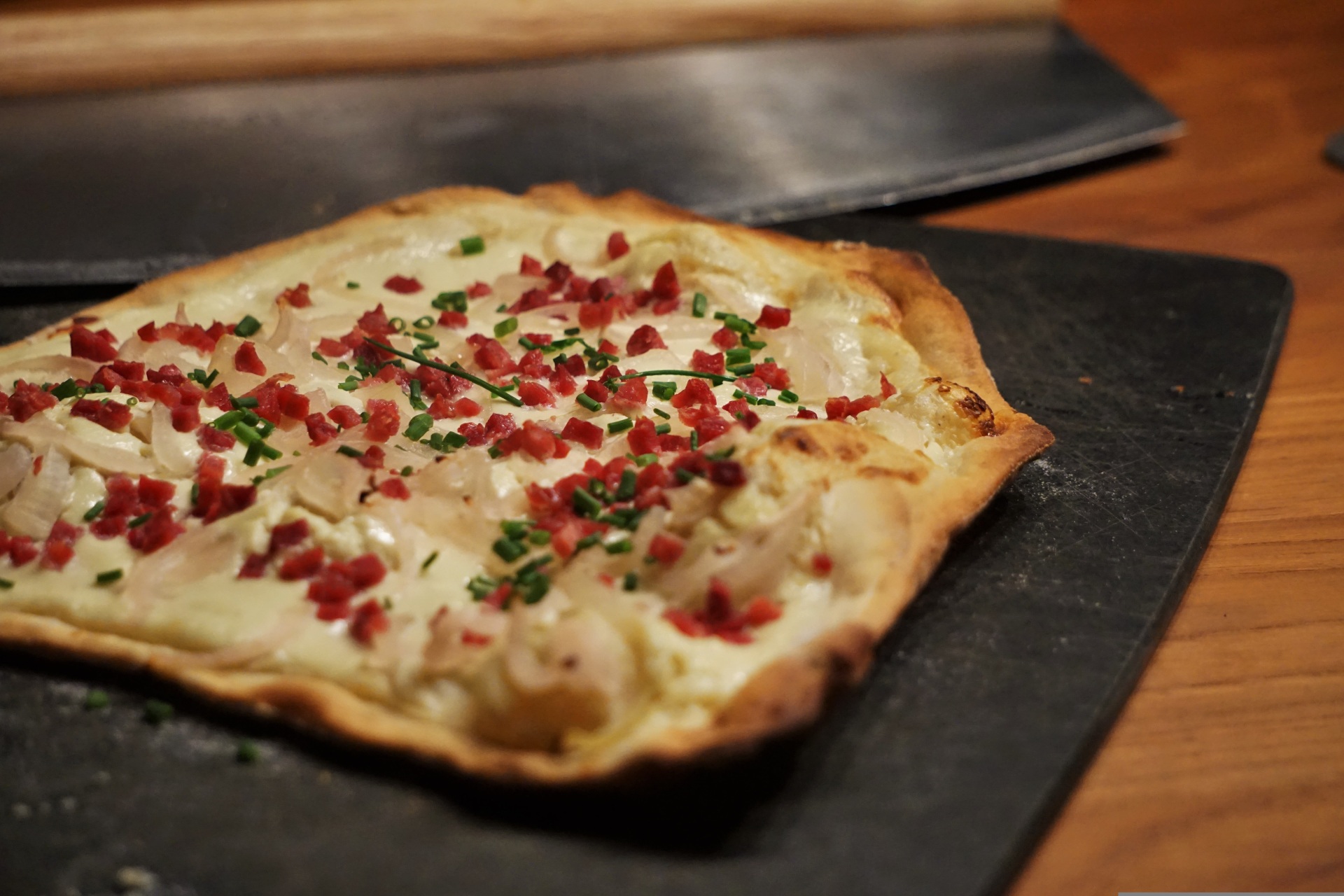 ein Flammkuchen
