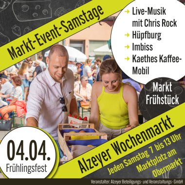 Flyer des Markt-Event-Samstags (Frühlingsfest)