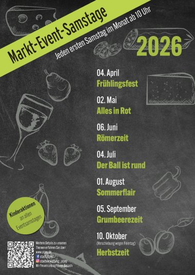 Flyer der Markt-Event-Samstage 2026