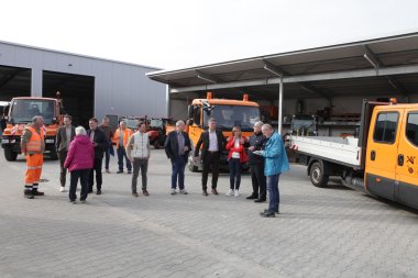 Einweihung und Führung des neuen Baubetriebshofes.