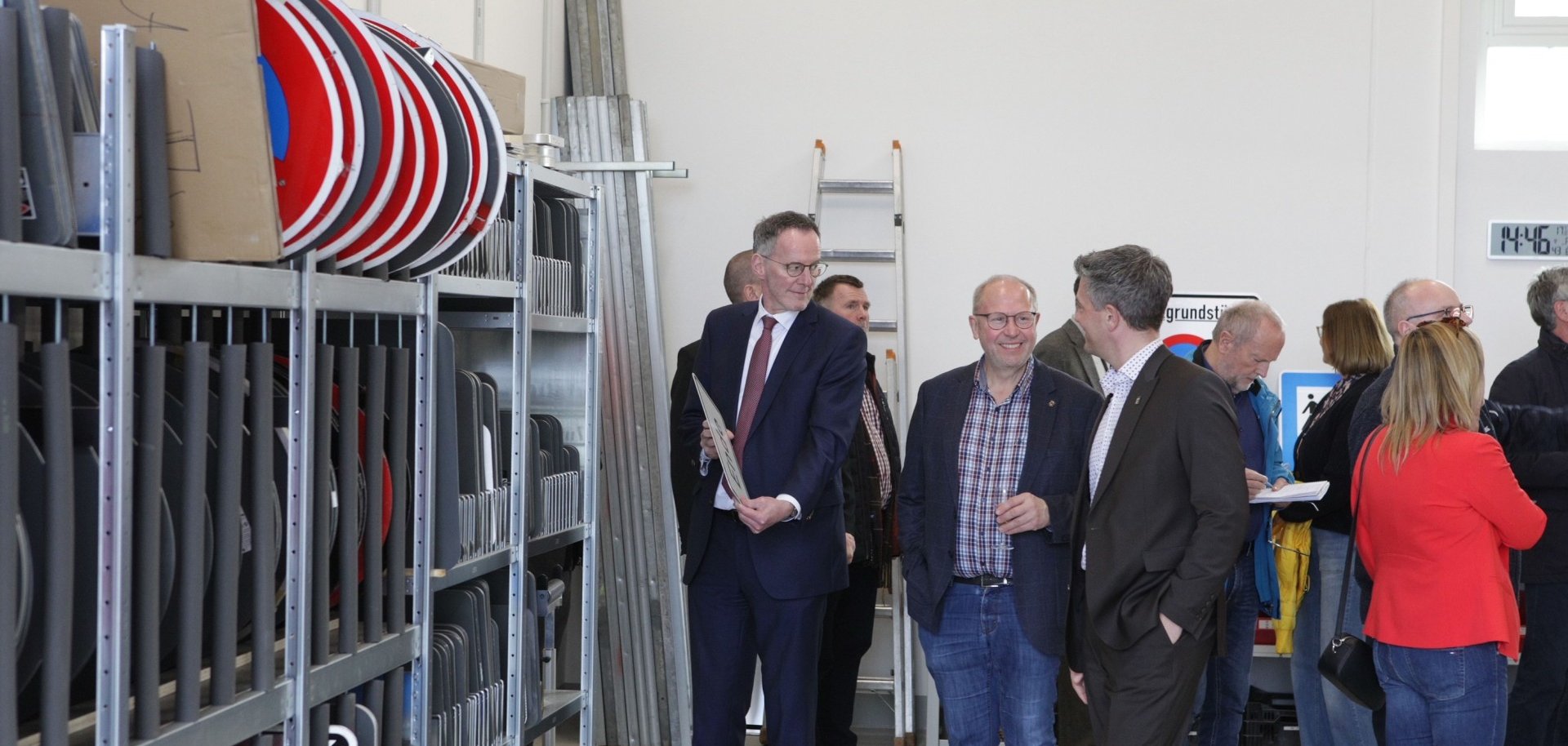 Einweihung und Führung des neuen Baubetriebshofes.