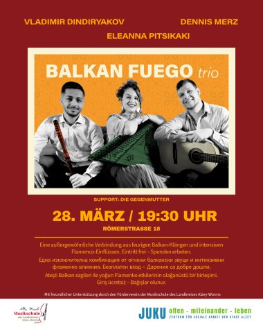 Balkan Fuego trio Plakat