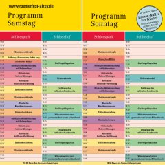 Folder mit dem Programm für das Römerfest 2026 in Alzey