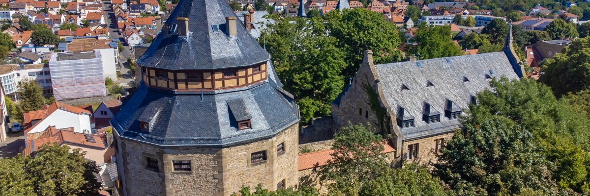 Das Alzeyer Schloss von Oben