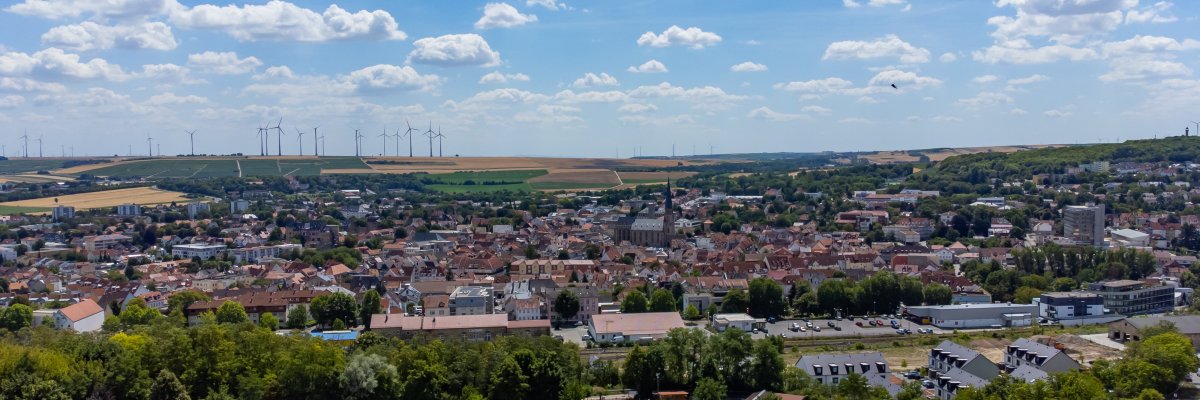 Alzey aus der Vogelperspektive