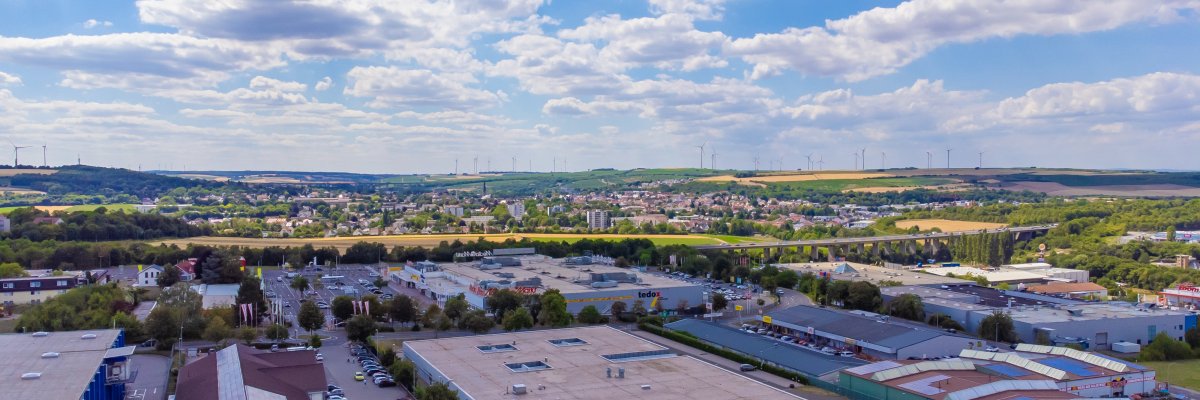 Gewerbeflächen in Alzey von oben