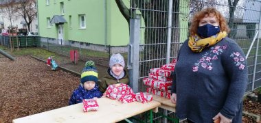 Oxana mit Kindern