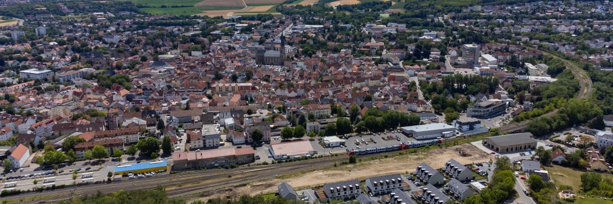 Alzey aus der Vogelperspektive