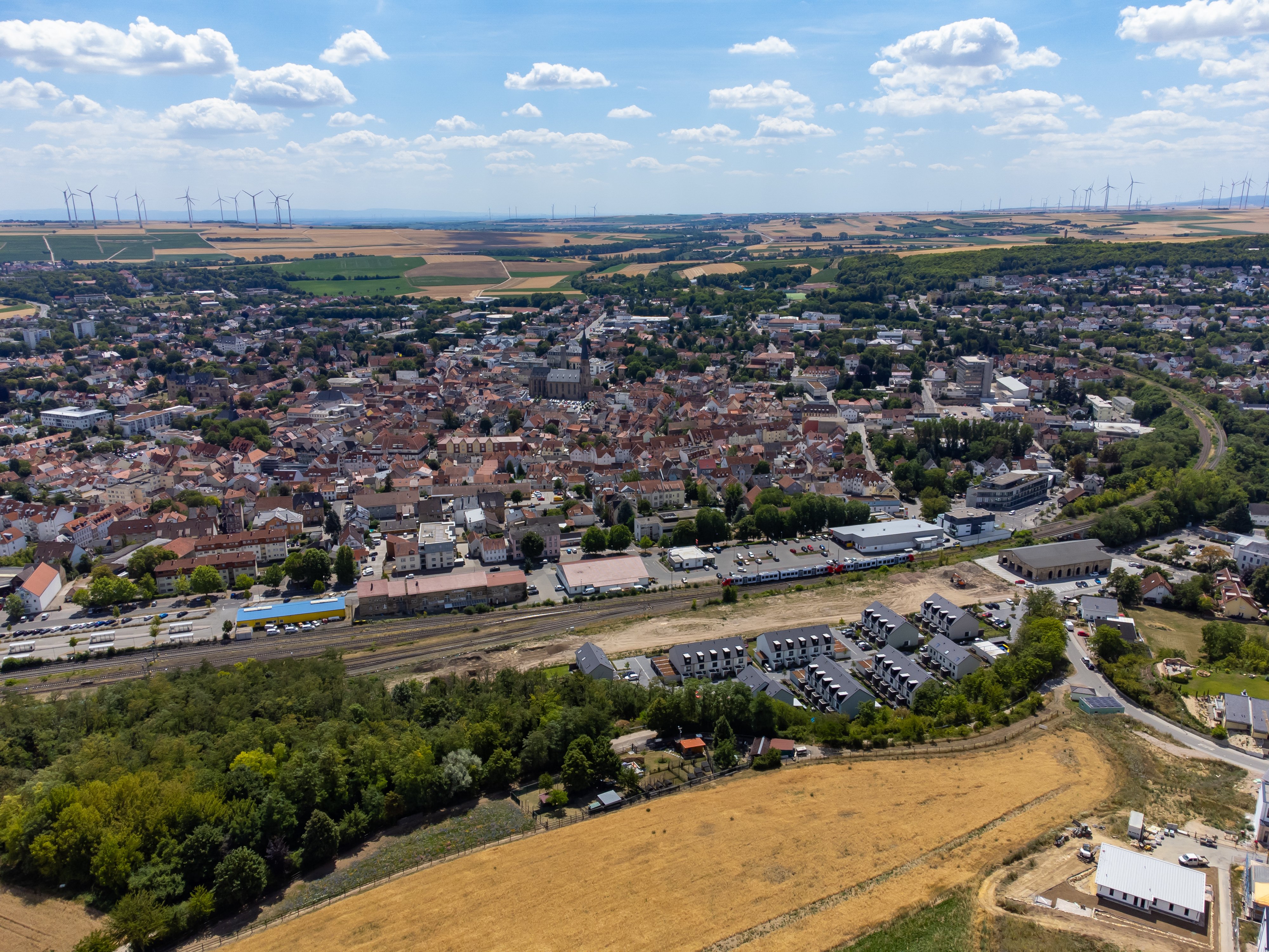 Alzey aus der Vogelperspektive