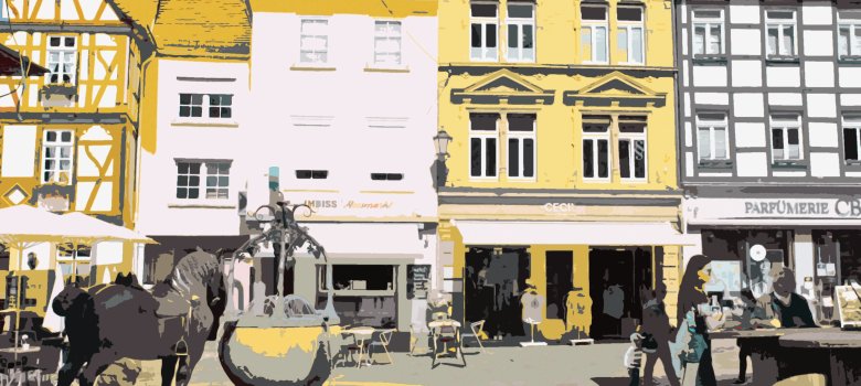 Der Rossmarkt als Grafik. 